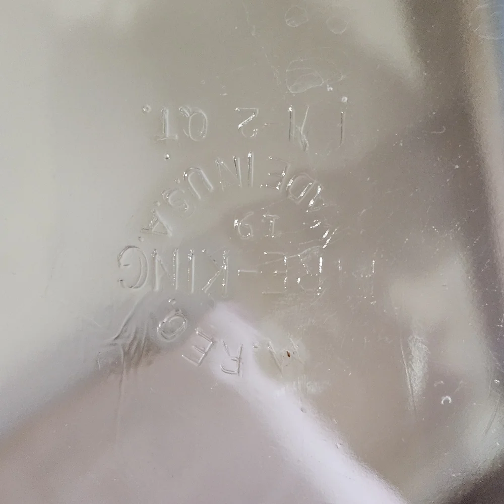 Fire King‎ Clear Glass Casserole Baking Dish